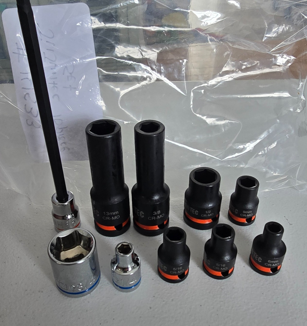 Jujiantec 10 Piece Socket Bundle New